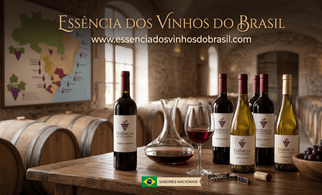 Vinhos brasileiros em adega – Essência dos Vinhos do Brasil